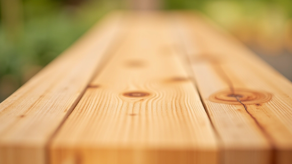 Close-up of wood grain showing untreated cedar planks with natural knots and rich color variation